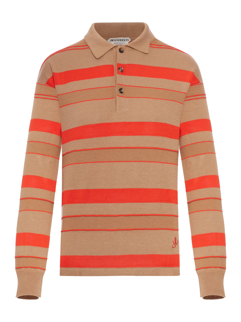 STRIPED RUGBY POLO