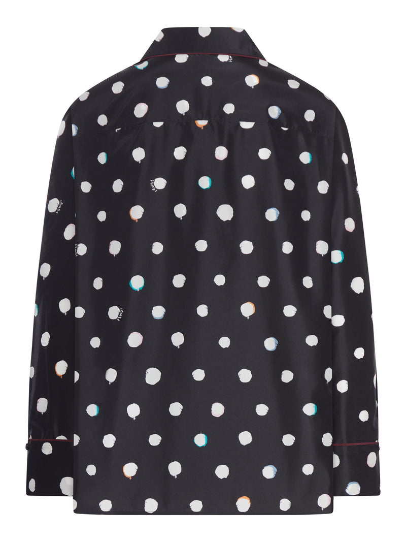 PRINTED TAFFETA SHIRT