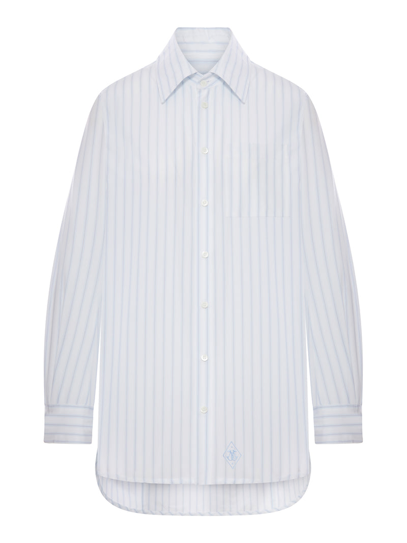 TARA OVERSIZED STRIPED COTTON SHIRT