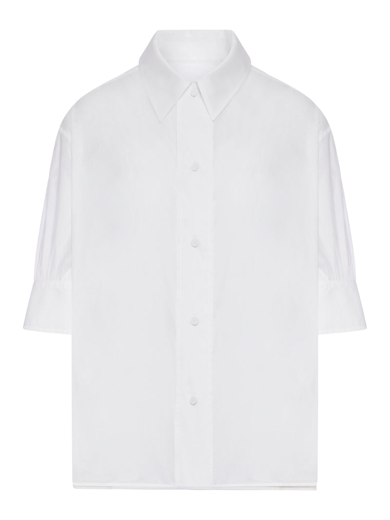 SEMI-TRANSPARENT COTTON SHIRT