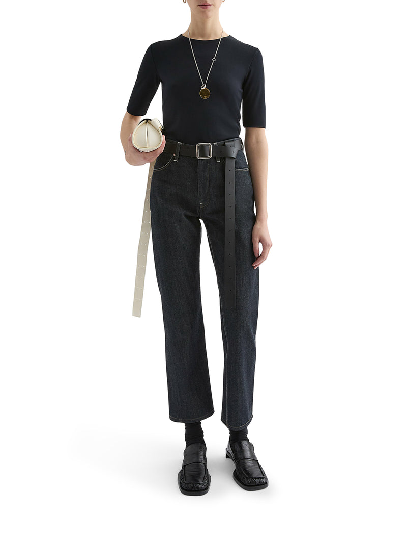 SHORT-SLEEVED CREPE T-SHIRT