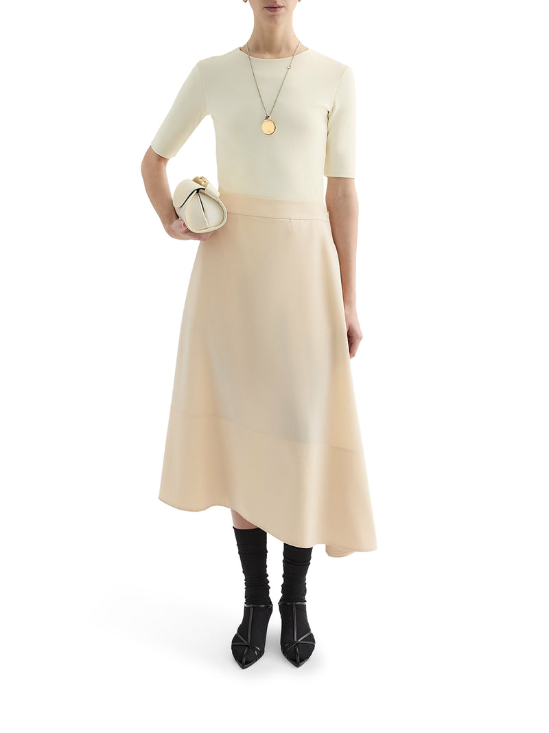 SHORT-SLEEVED CREPE T-SHIRT