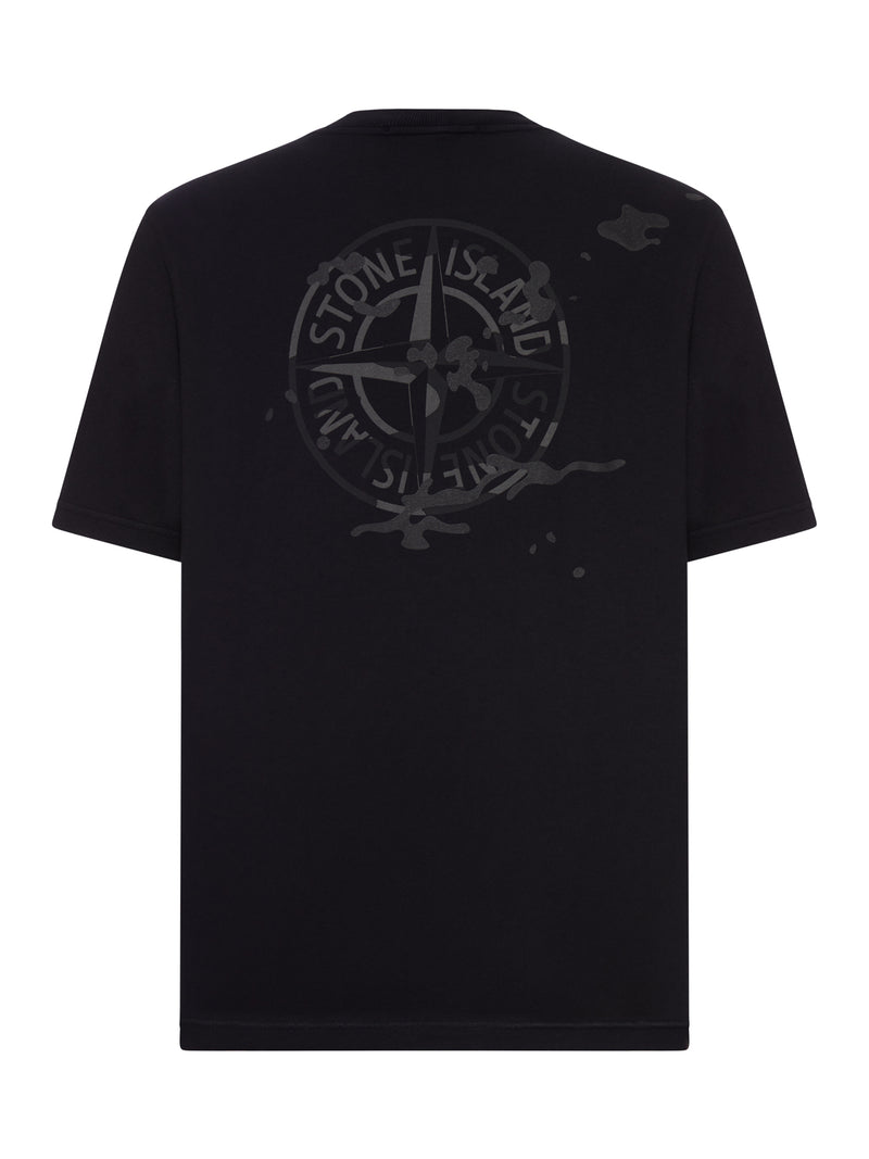 T-SHIRT WITH COMPASS LOGO PRINT