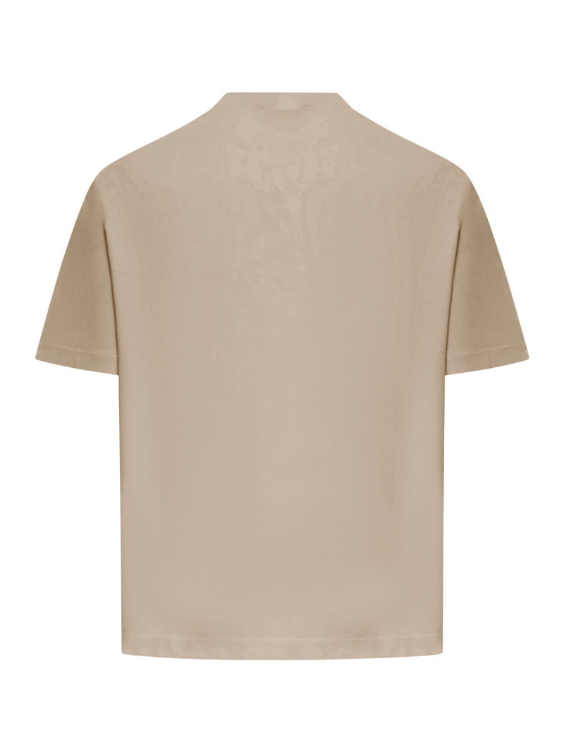 REGULAR FIT T-SHIRT WITH COMPASS LOGO