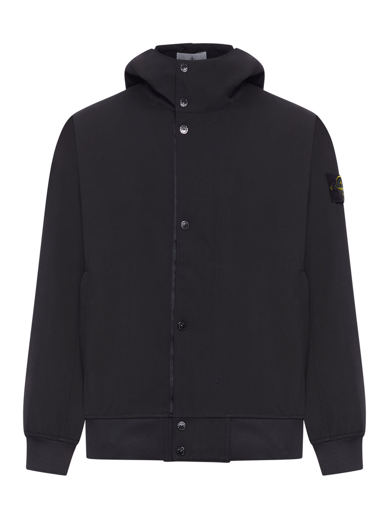 TECHNICAL FABRIC JACKET WITH COMPASS LOGO