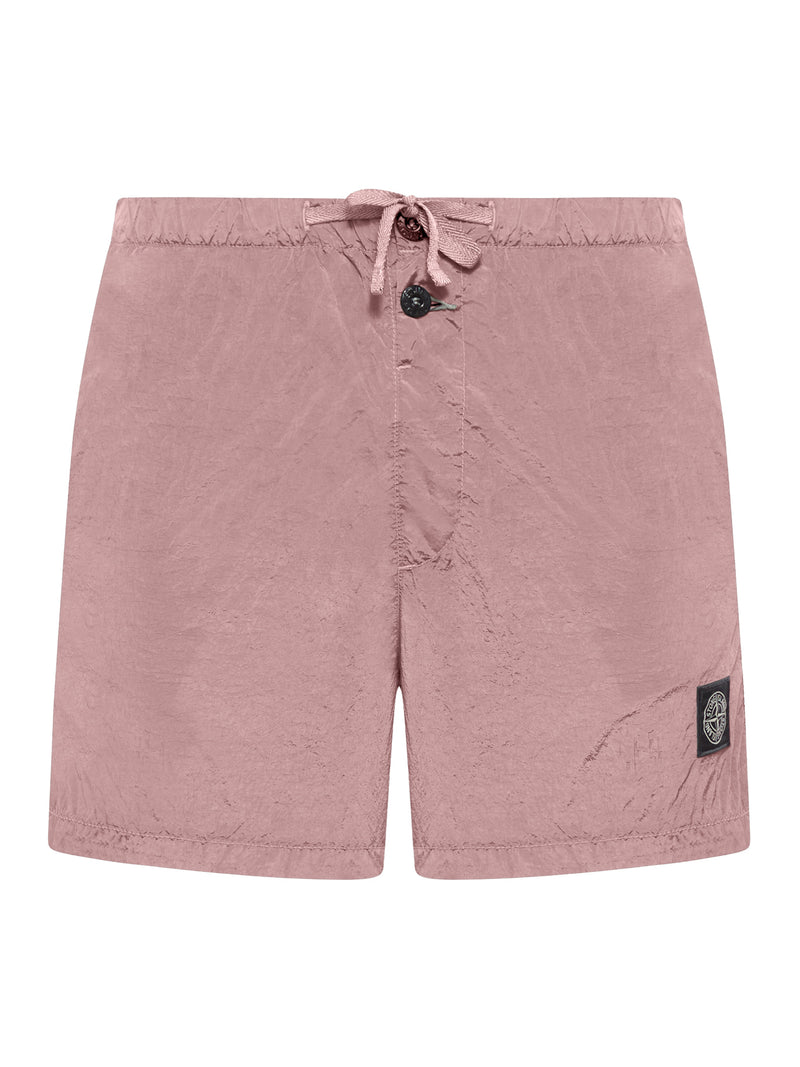 NAVY BLUE COMPASS LOGO SWIMSUIT