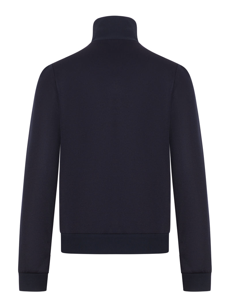 TECHNICAL JERSEY JACKET WITH ZIP AND WEB TAPE