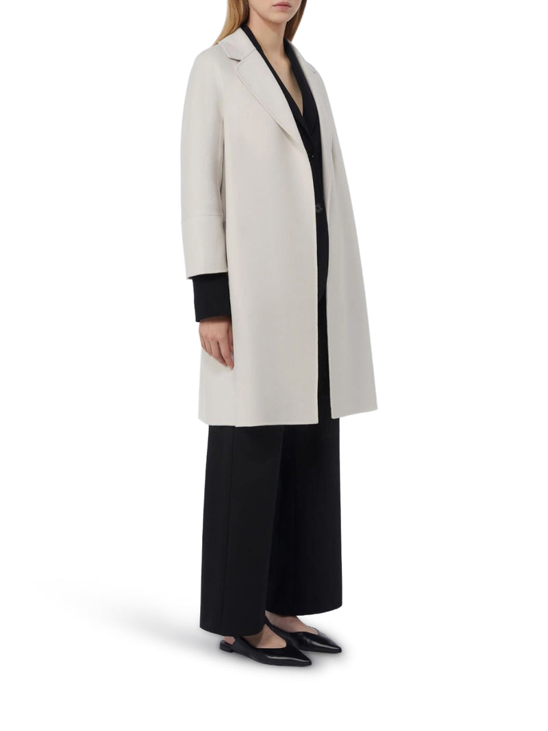 ARONA SHORT COAT IN IVORY WOOL