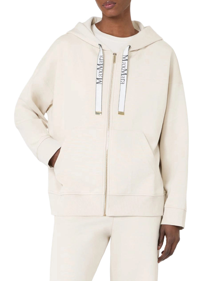 TECHNICAL JERSEY ZIP-UP HOODIE