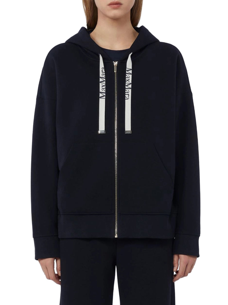 TECHNICAL JERSEY ZIP-UP HOODIE