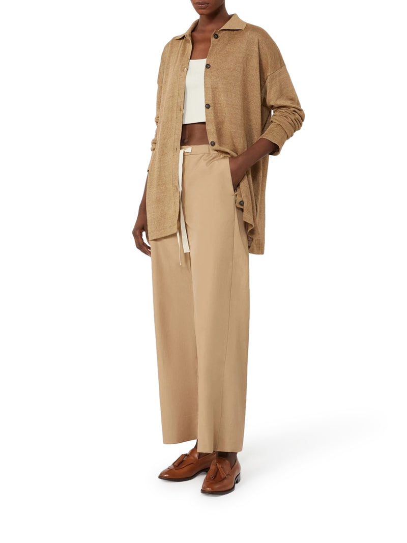 COTTON DRAWSTRING TROUSERS