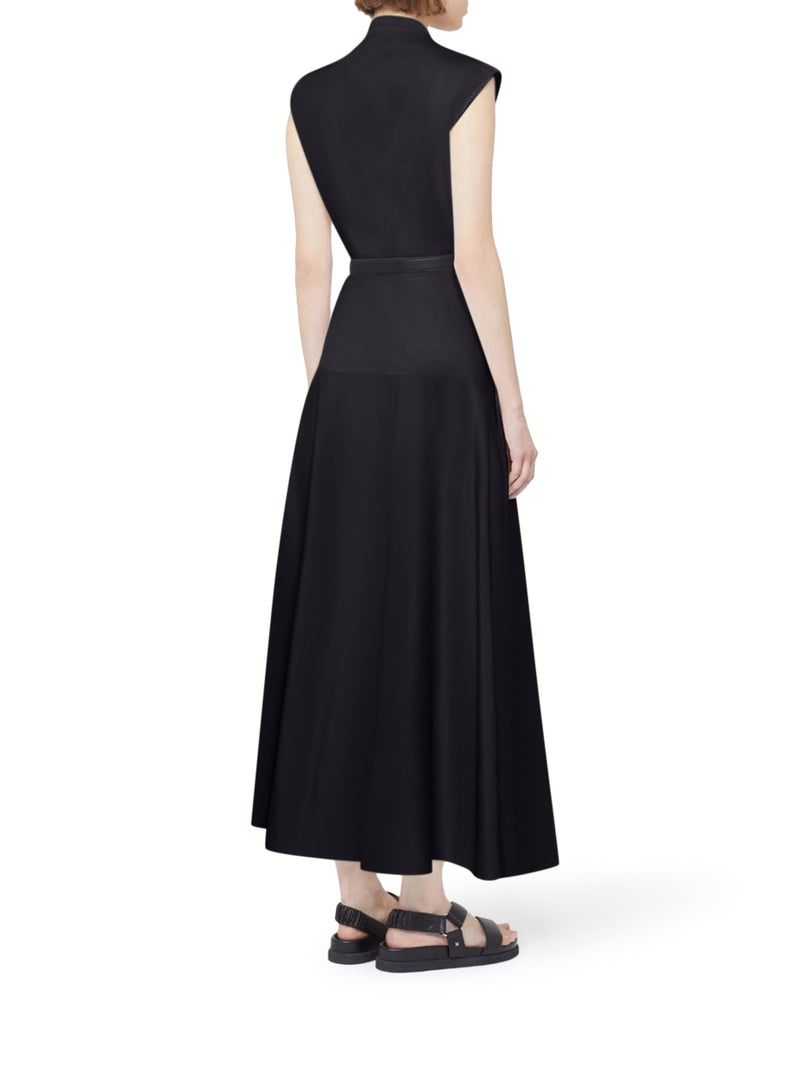 COTTON POPLIN WHEEL-SHAPED DRESS