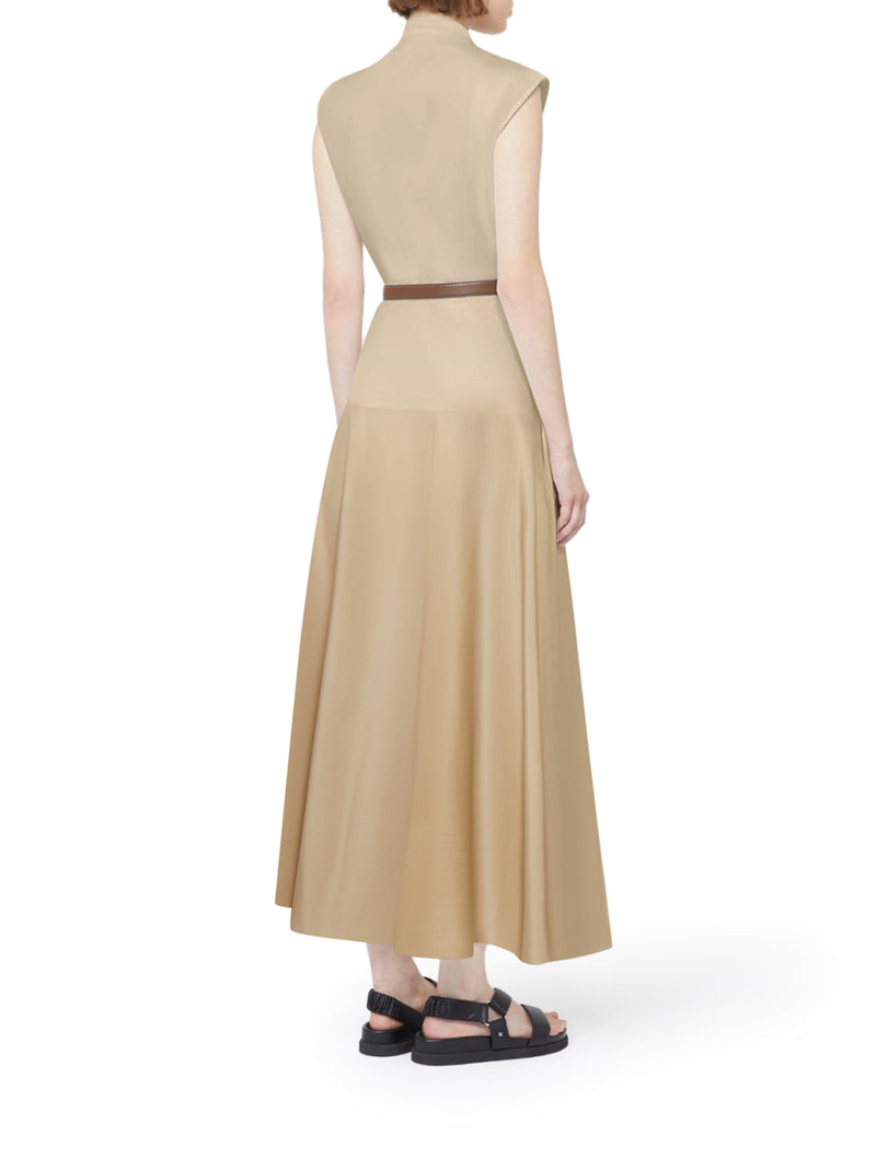 COTTON POPLIN WHEEL-SHAPED DRESS