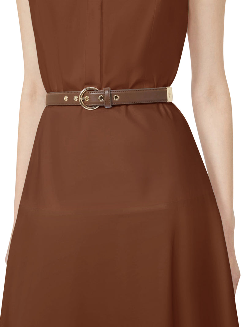 COTTON POPLIN WHEEL-SHAPED DRESS