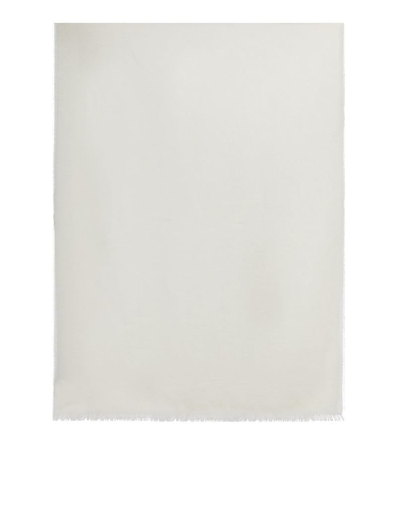VETUSTA WOOL AND SILK SCARF WITH JACQUARD LOGO