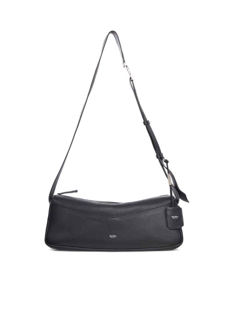 HAMMERED LEATHER SHOULDER BAG