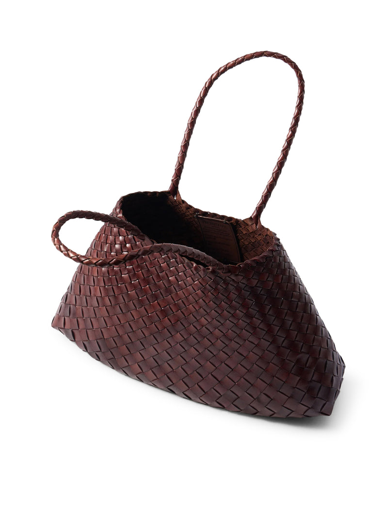 SANTA CROCE BIG WOVEN LEATHER BAG