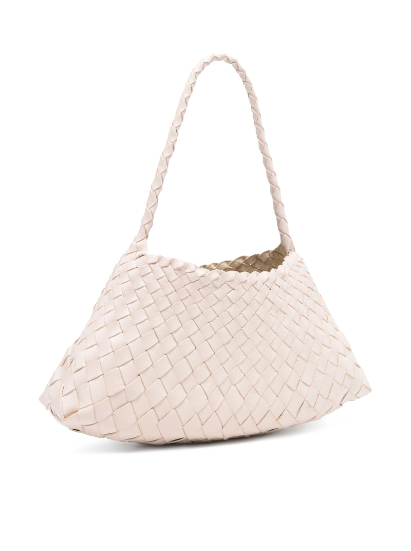 ROSANNA MINI BAG IN DARK BROWN WOVEN LEATHER