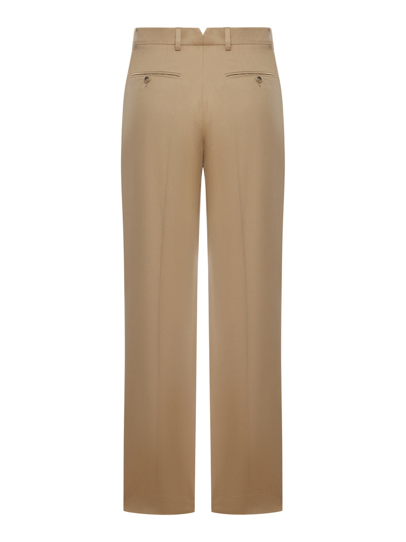 TAILORED COTTON TROUSERS WITH PENCES
