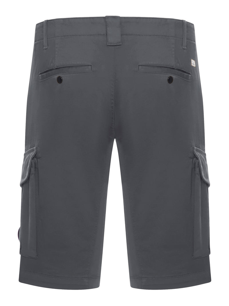SATEEN STRETCH CARGO SHORTS