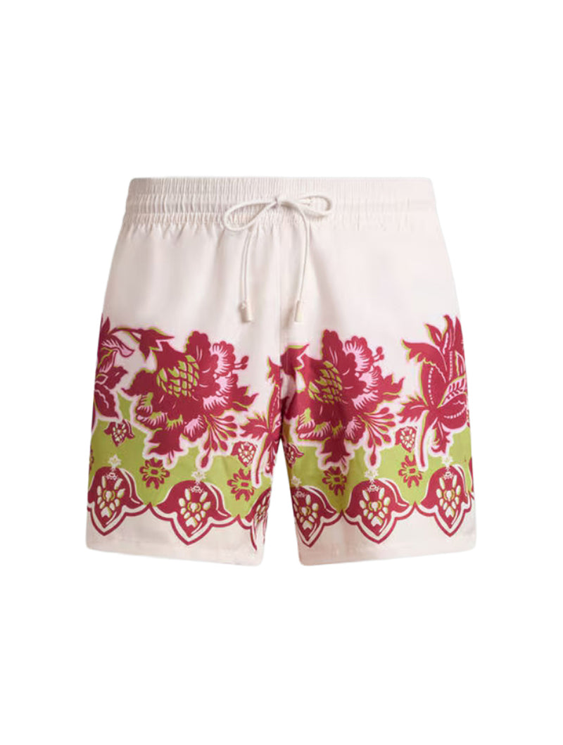 SWIMWEAR WITH PLACED FLORAL PRINT