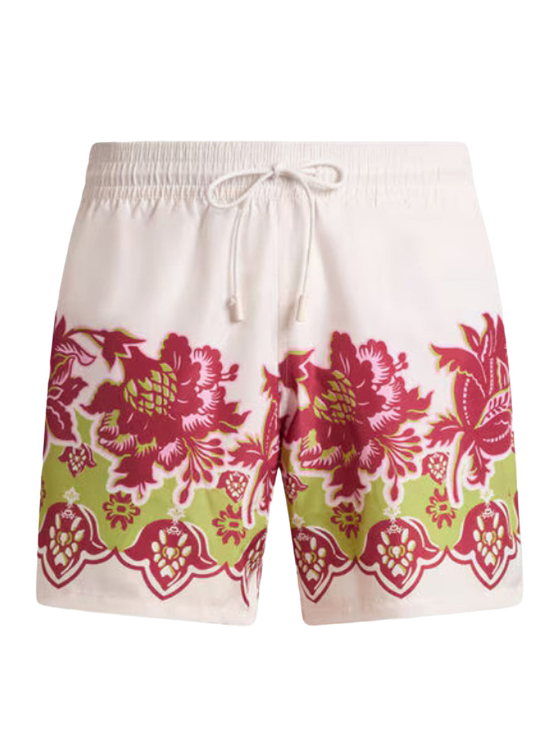 SWIMWEAR WITH PLACED FLORAL PRINT