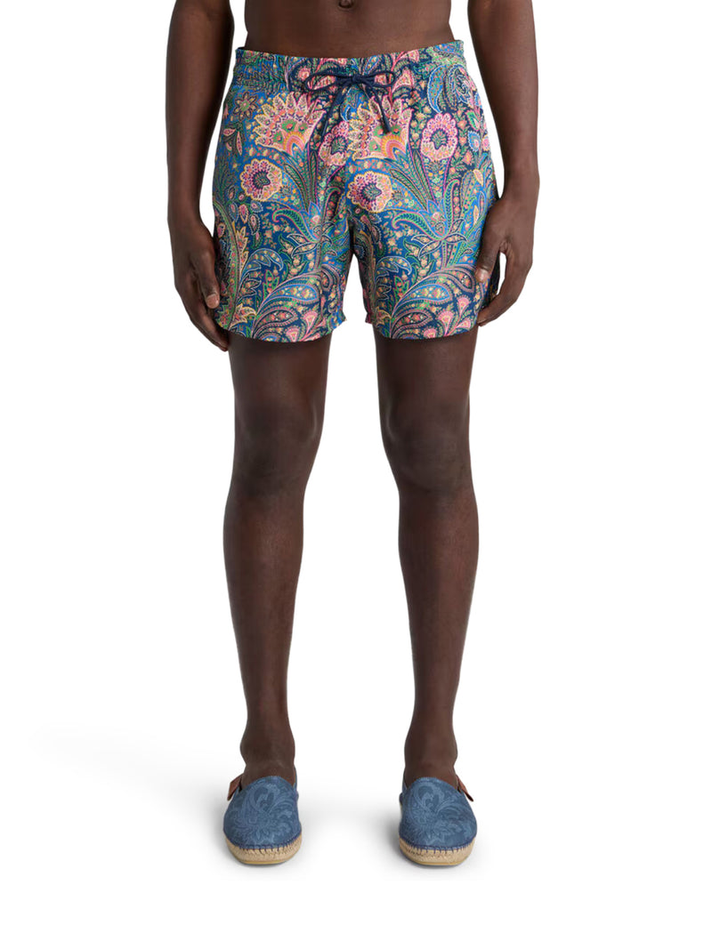 FLORAL PAISLEY PATTERN SWIMSUIT