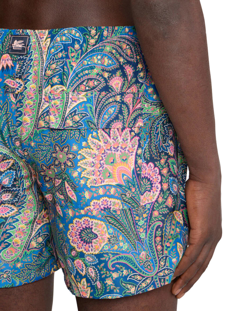 FLORAL PAISLEY PATTERN SWIMSUIT
