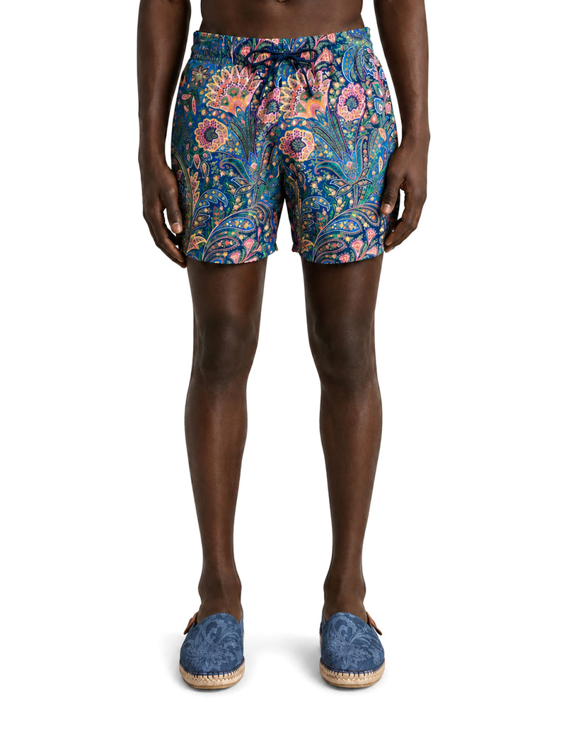 FLORAL PAISLEY PATTERN SWIMSUIT