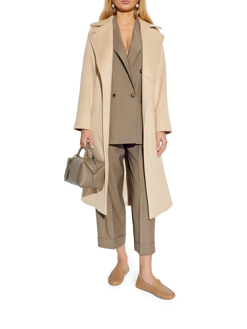 RICCIO CAMEL COAT WITH BELT