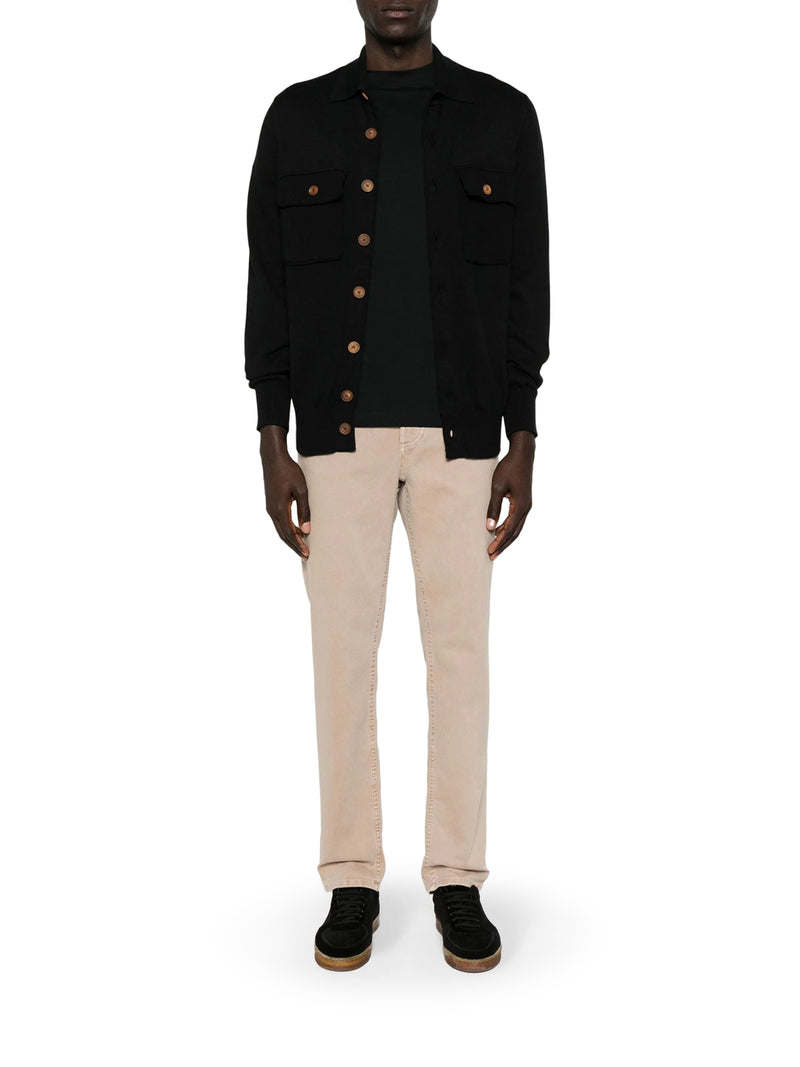 COTTON T-SHIRT WITH CONTRASTING LOGO PRINT