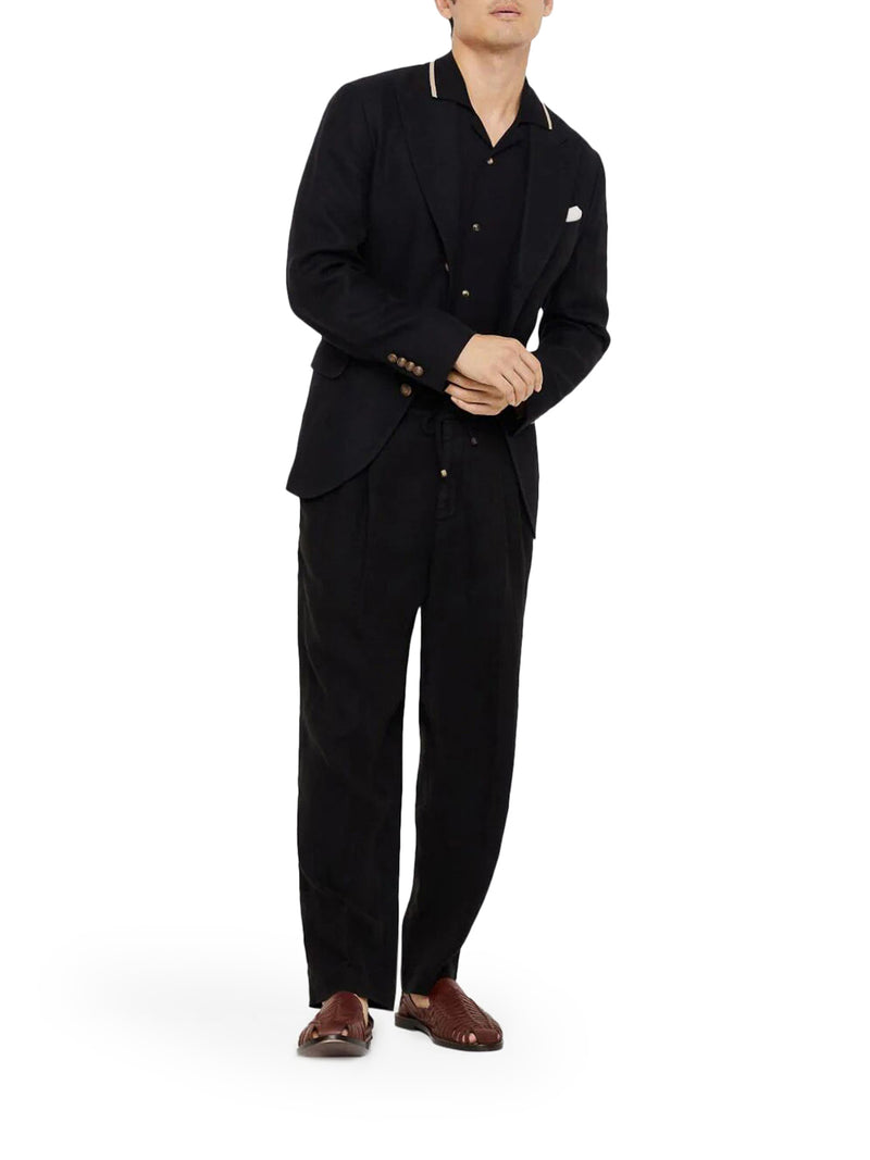 LINEN TROUSERS WITH DRAWSTRING