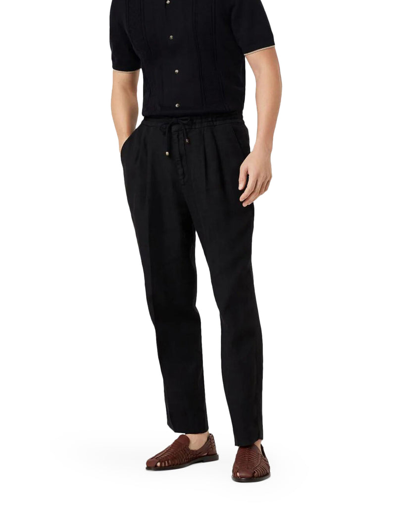 LINEN TROUSERS WITH DRAWSTRING