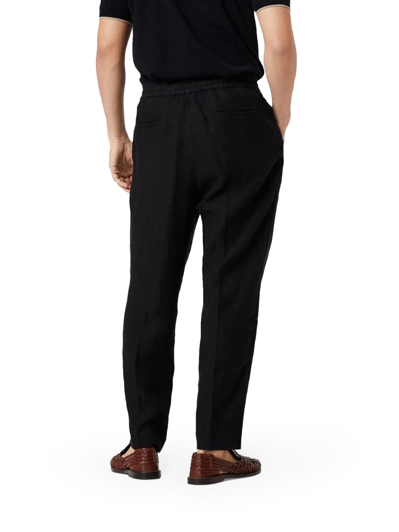LINEN TROUSERS WITH DRAWSTRING