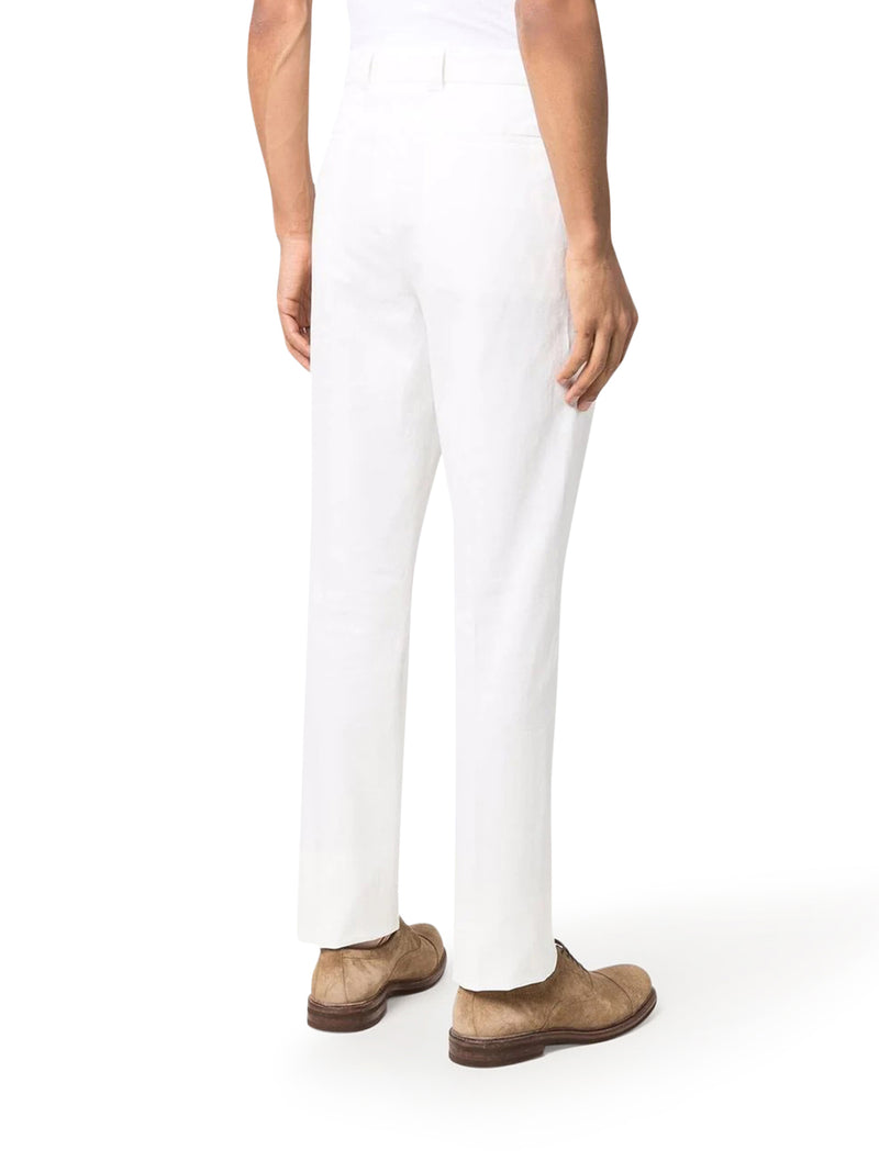 DYED TAILORED COTTON TROUSERS