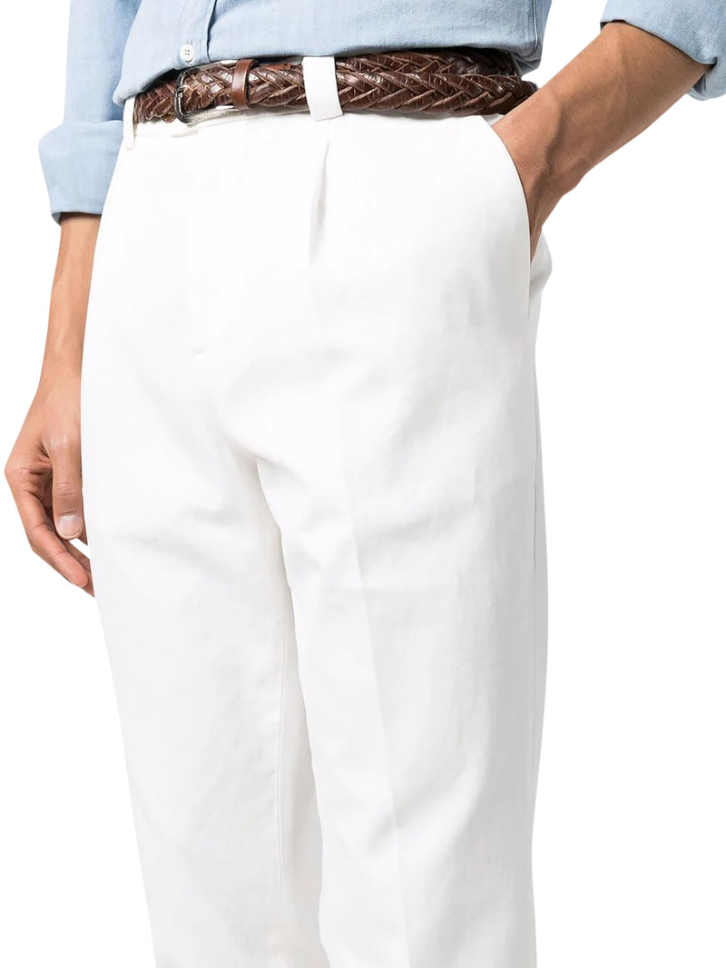 DYED TAILORED COTTON TROUSERS