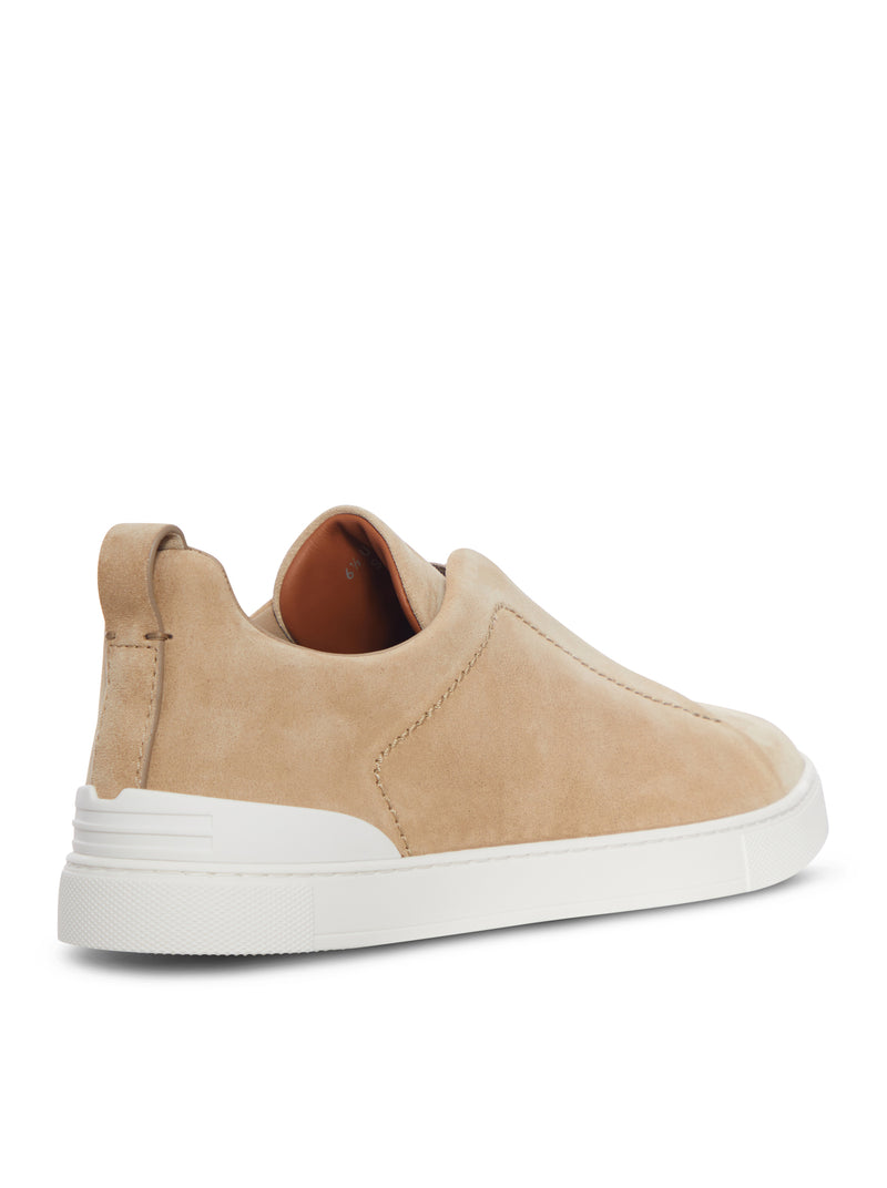 TRIPLE STITCH SUEDE SNEAKERS