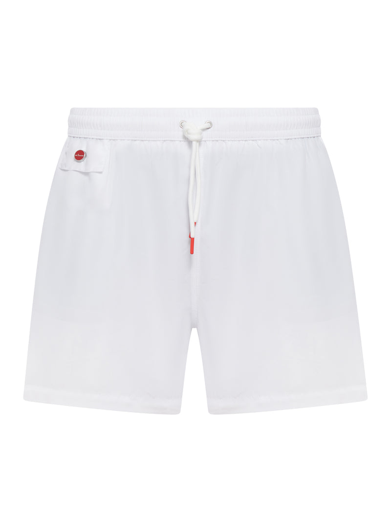 SHORT SWIMSUIT IN LIGHTWEIGHT TECHNICAL FABRIC