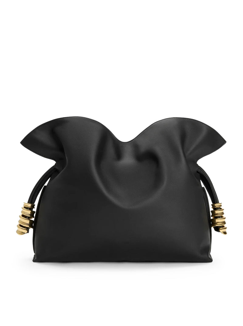 MEDIUM COIL FLAMENCO CLUTCH BAG IN CALFSKIN NAPPA