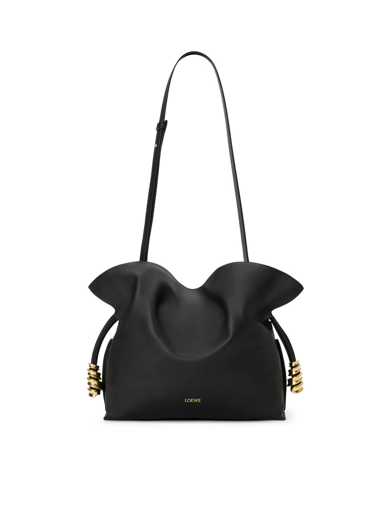 MEDIUM COIL FLAMENCO CLUTCH BAG IN CALFSKIN NAPPA