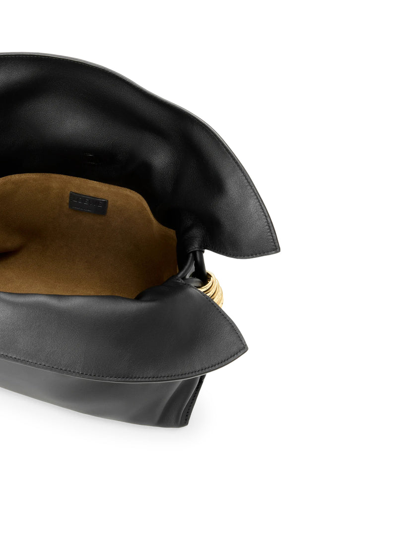 MEDIUM COIL FLAMENCO CLUTCH BAG IN CALFSKIN NAPPA