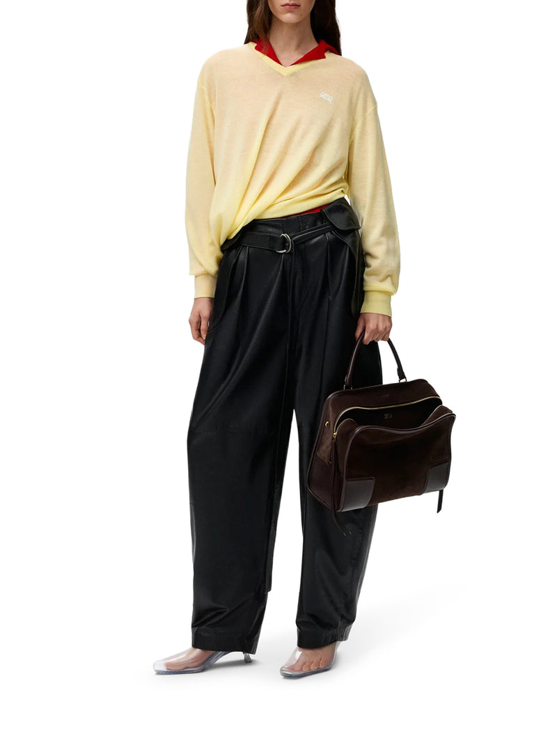 DRAPED MERINO WOOL SWEATER