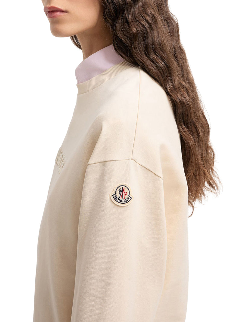 COTTON SWEATSHIRT WITH EMBROIDERED LOGO