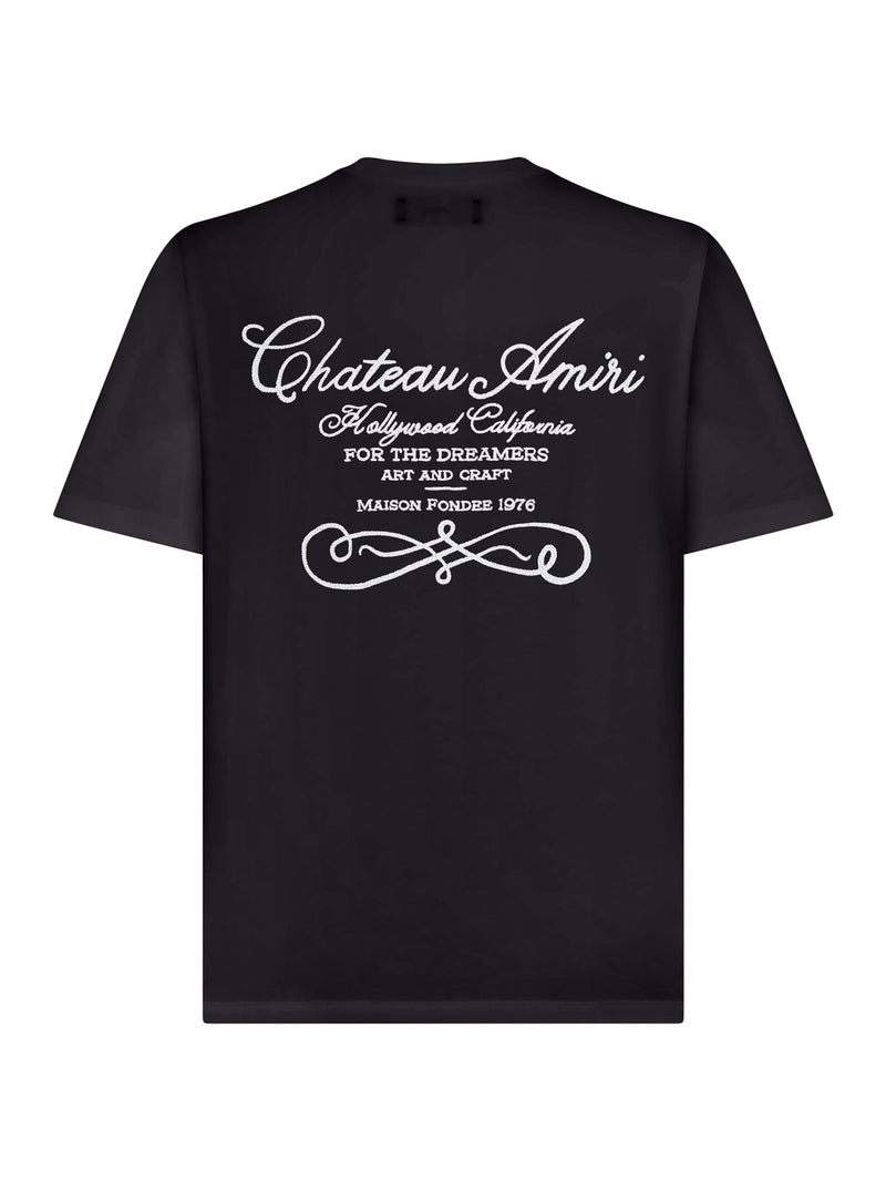 COTTON T-SHIRT WITH CHATEAU WRITING
