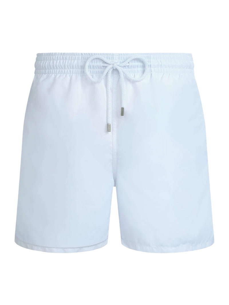 SINGLE COLOR SWIMSUIT WITH ENGRAVED LOGO