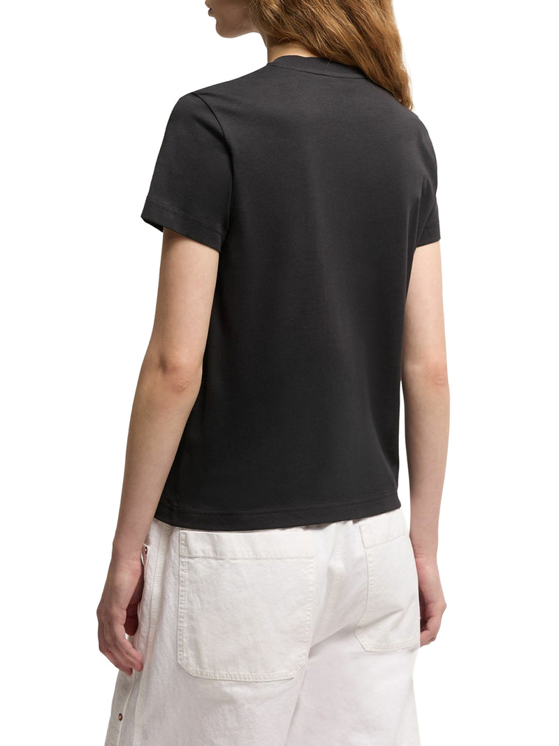 SET OF THREE COTTON T-SHIRTS WITH LOGO PATCH