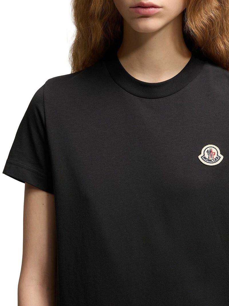 SET OF THREE COTTON T-SHIRTS WITH LOGO PATCH