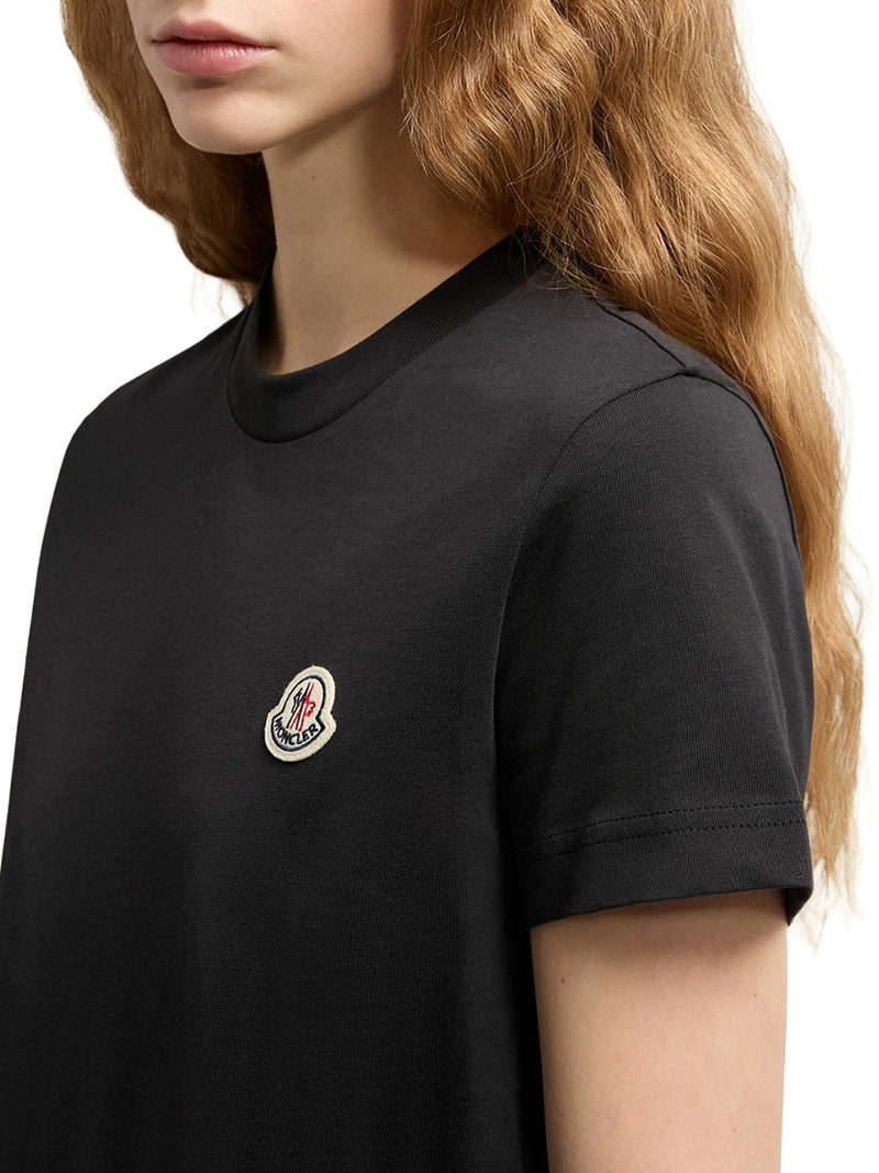 SET OF THREE COTTON T-SHIRTS WITH LOGO PATCH