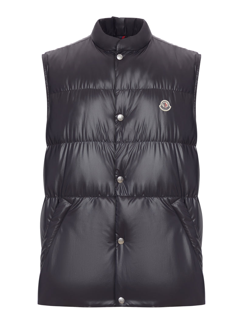 RESTIGO QUILTED VEST WITH LOGO PATCH