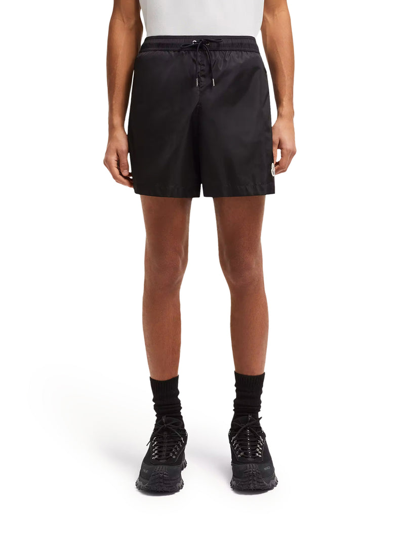 SWIMWEAR WITH LOGO PATCH